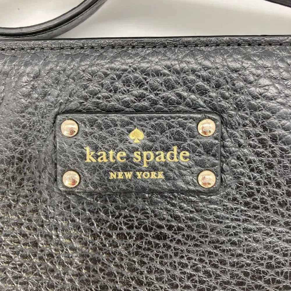 Kate Spade black pebbled leather crossbody bag